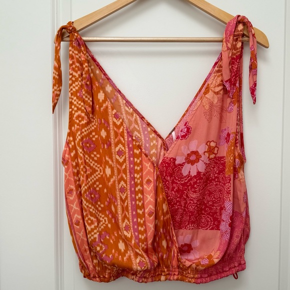 Free People Tied To You Tank Top Shirt Lemonade Combo Size S - Picture 8 of 10